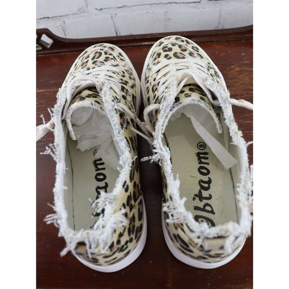 Leopard Print Slip On Canvas Sneakers! - Picture 8 of 9